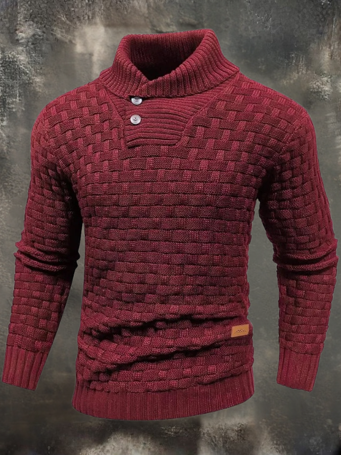 William™ | Structural Sweater with High Collar