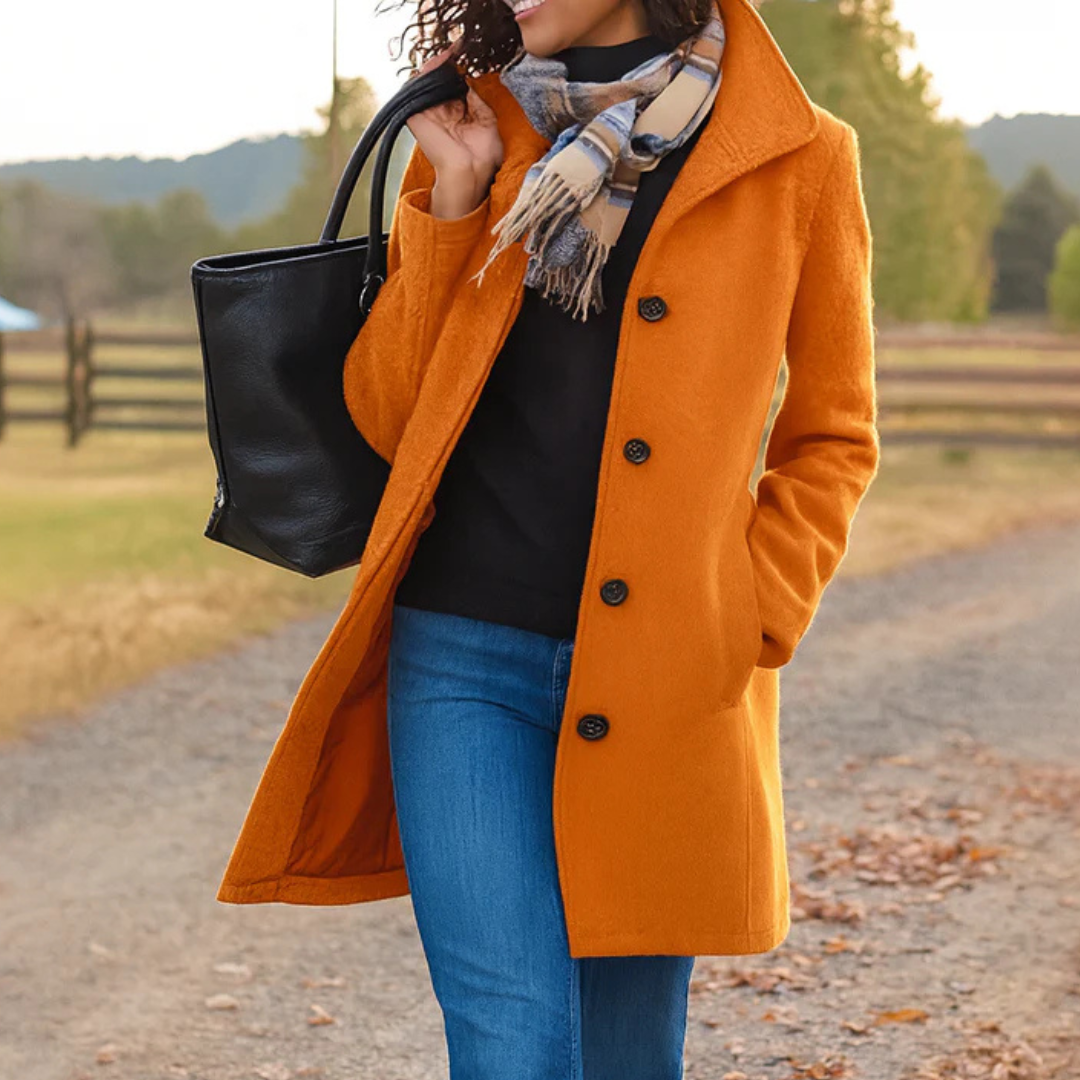 Esmee – Timeless Elegance Button Coat