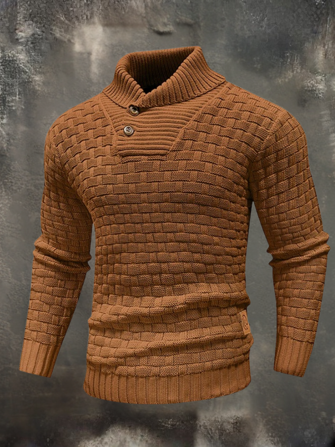 William™ | Structural Sweater with High Collar