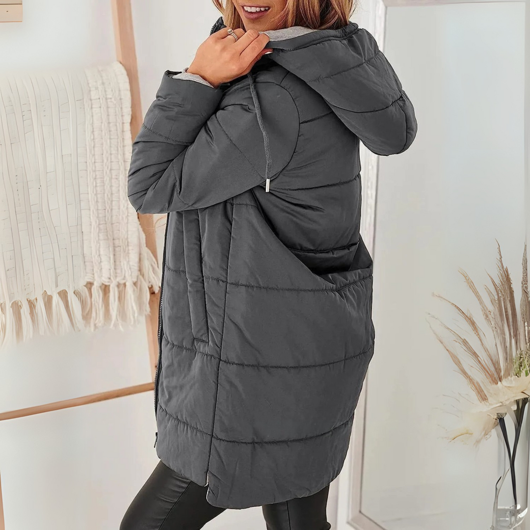Karina | Lightweight Winter Puffer Jacket with Hood
