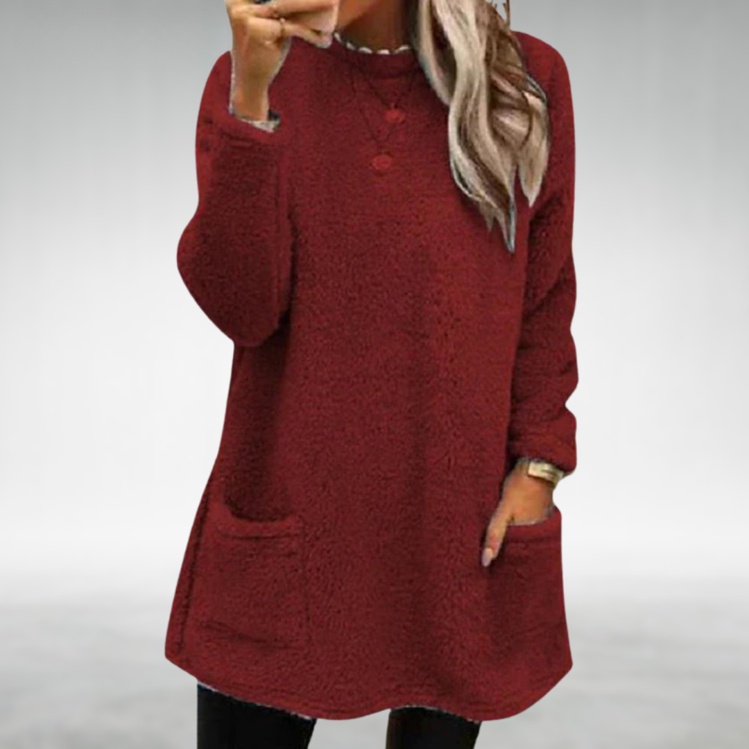Nora – Fleece Pullover with Pockets