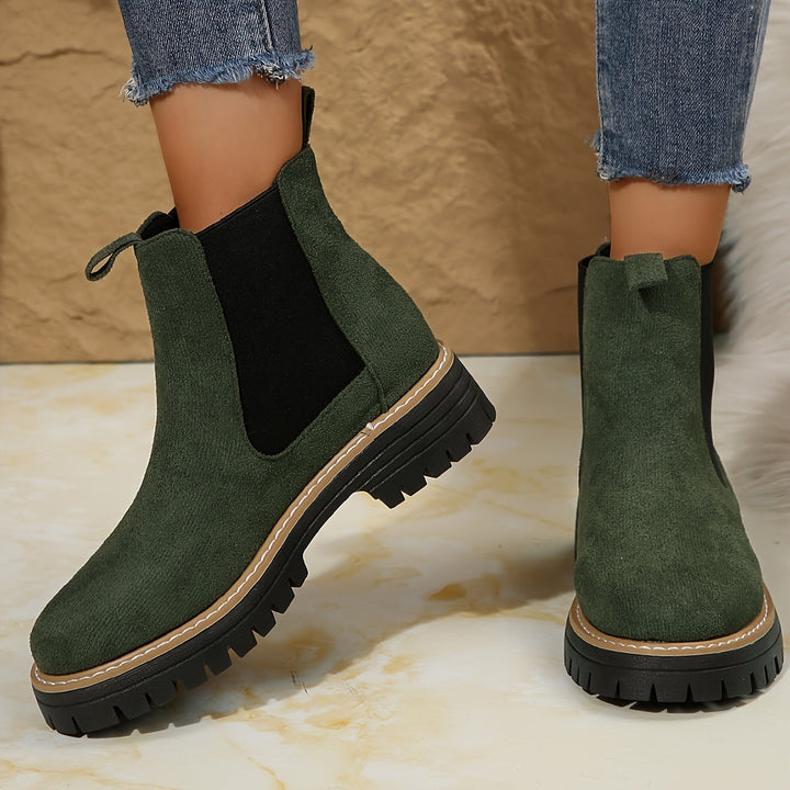 Marta | Women's Ankle Boots with Thick Sole