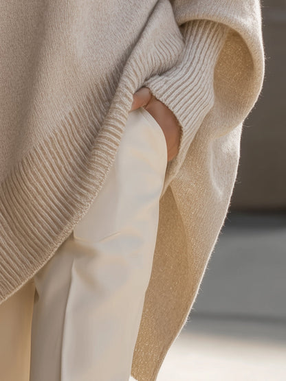 Mandy – Effortless Elegance Oversized Poncho