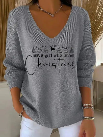 Nancy | Elegant Christmas Knit Top