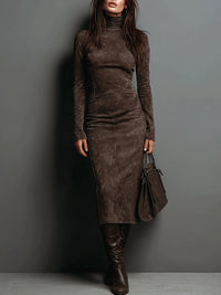 Avelyn™ | Frosina Suede Midi Dress