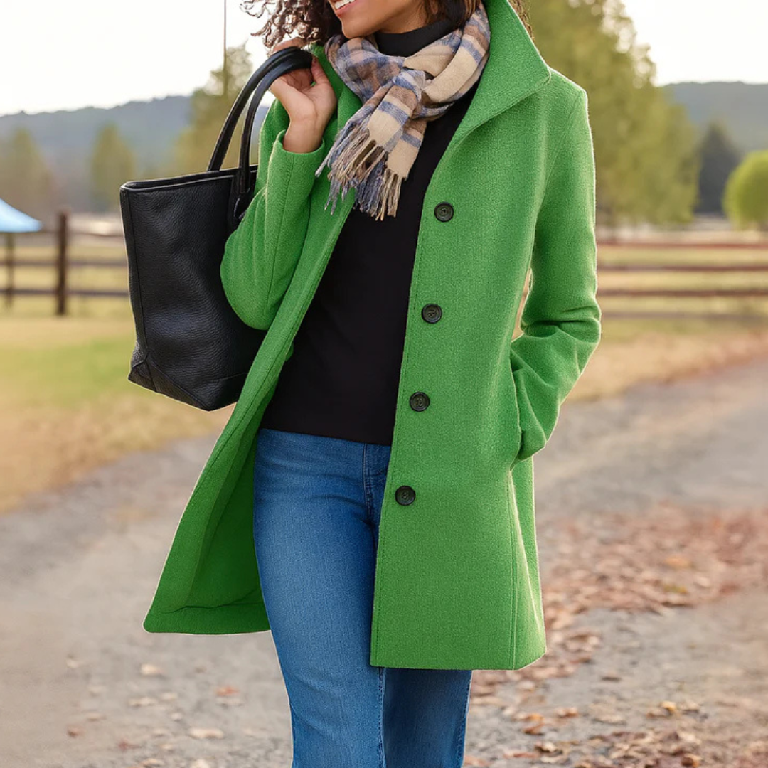 Esmee – Timeless Elegance Button Coat