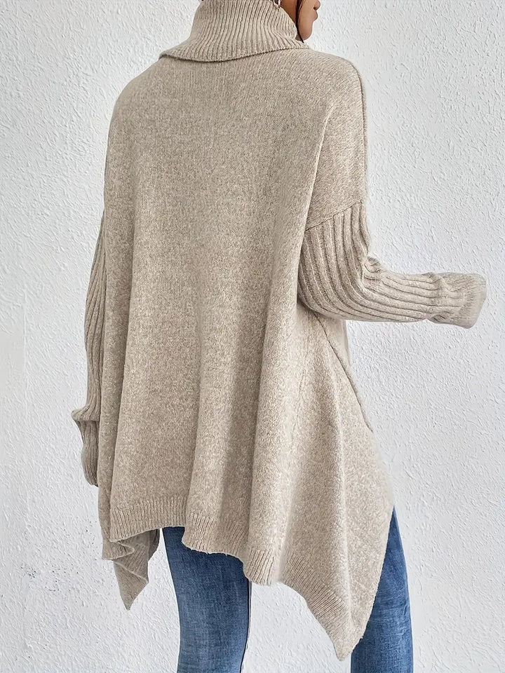 BRIGITTE – LONG ROLL NECK PULLOVER