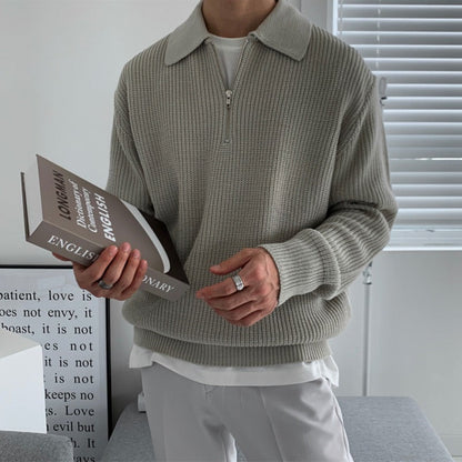 AVELYN LONDON™ | Half-Zip Polo Jumper