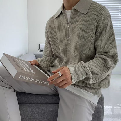 AVELYN LONDON™ | Half-Zip Polo Jumper