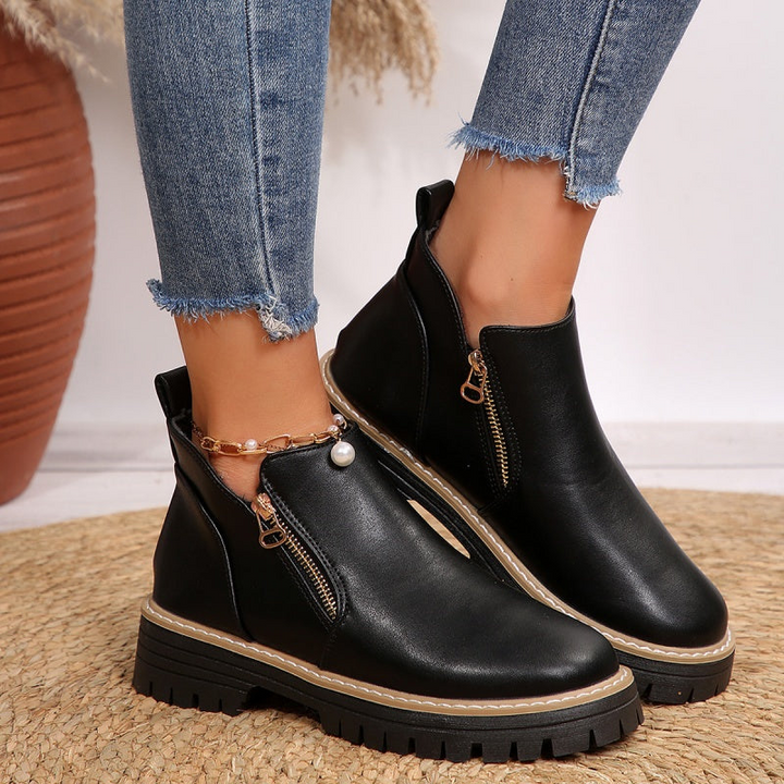 Katrina™ - Leather Ankle Boots