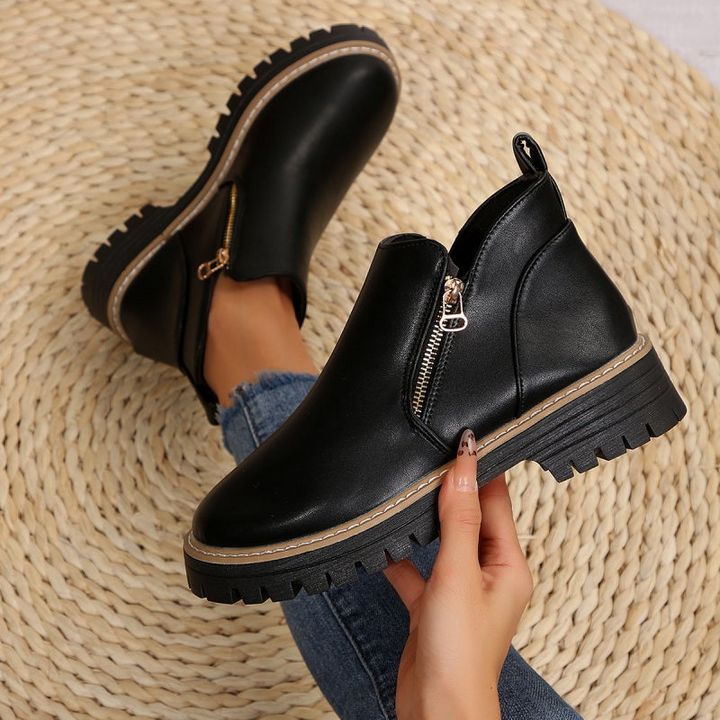 Katrina™ - Leather Ankle Boots