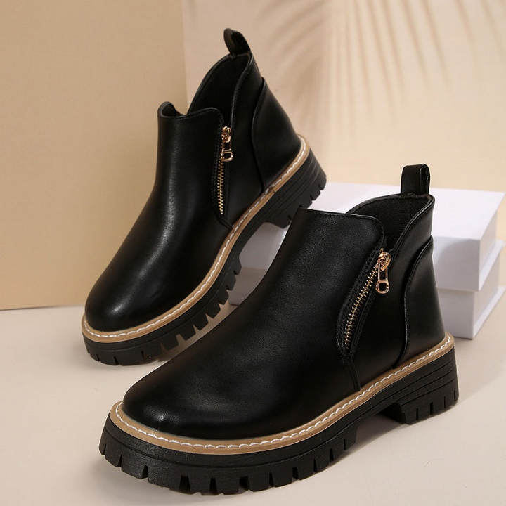 Katrina™ - Leather Ankle Boots