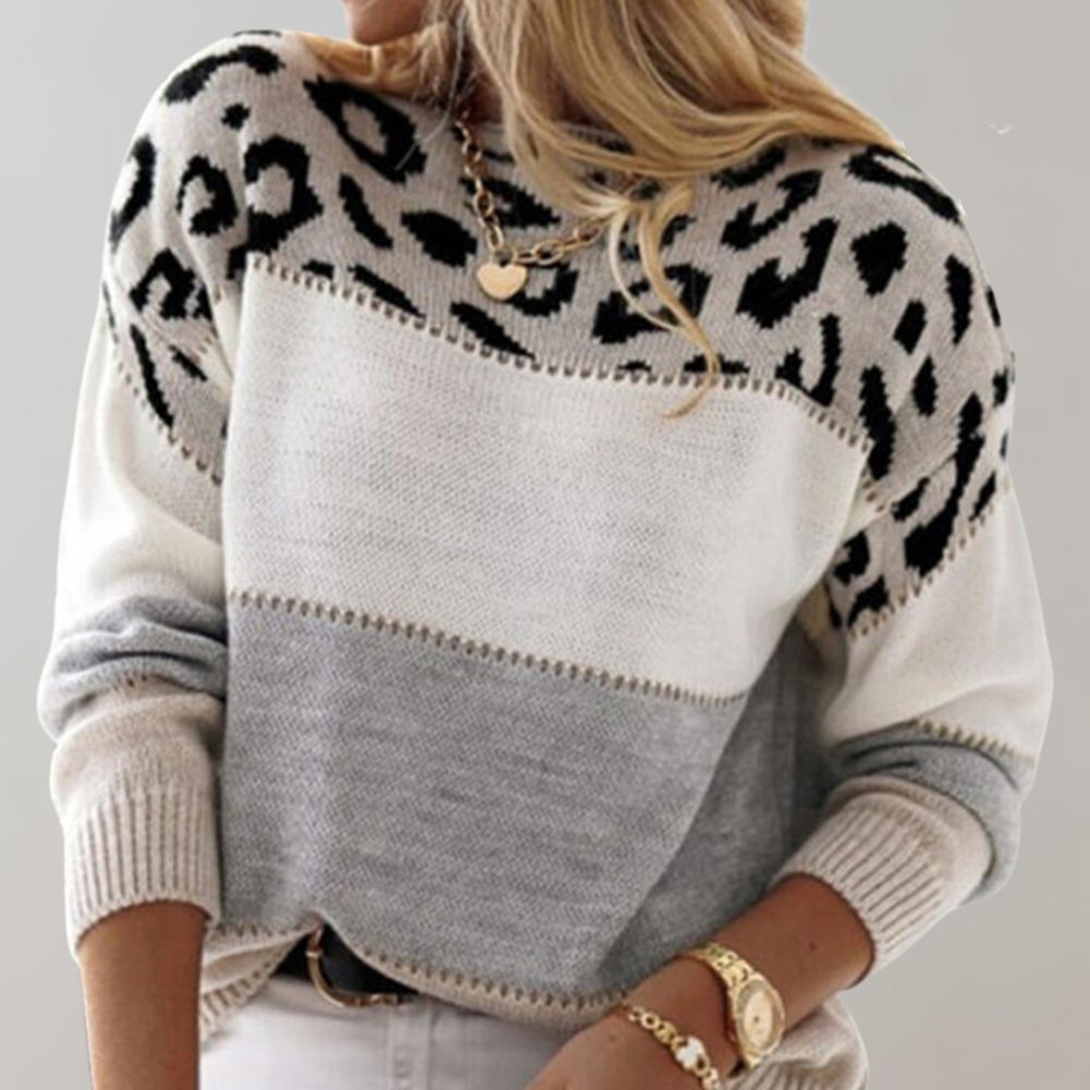 Tamsin | Stylish Leopard Print Sweater