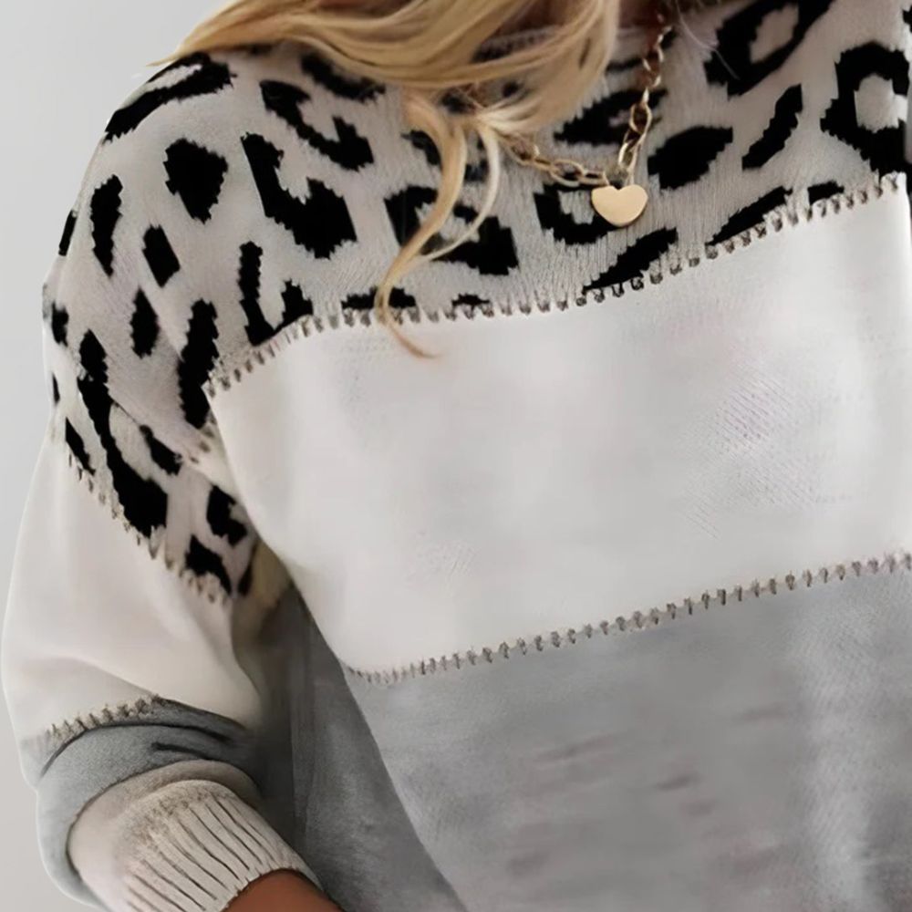 Tamsin | Stylish Leopard Print Sweater
