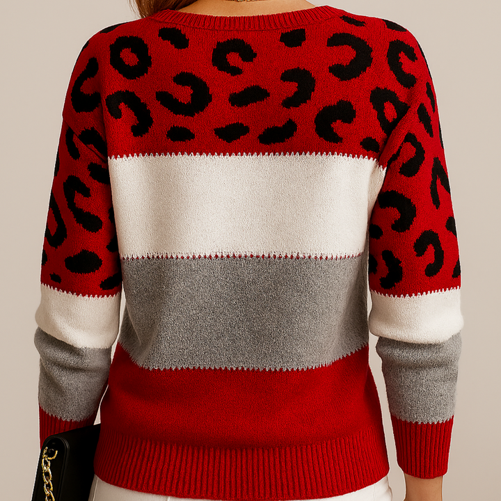 Tamsin | Stylish Leopard Print Sweater