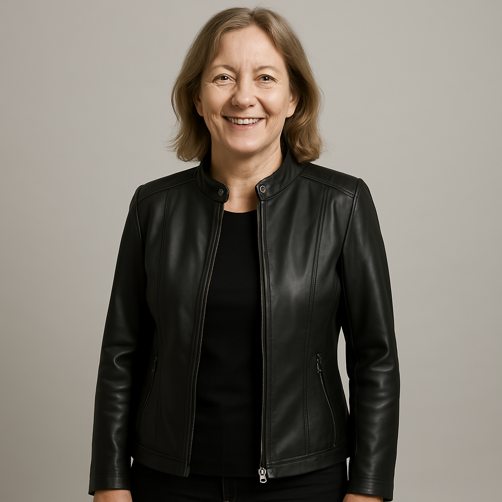 Ludmila | Elegant Leather Jacket