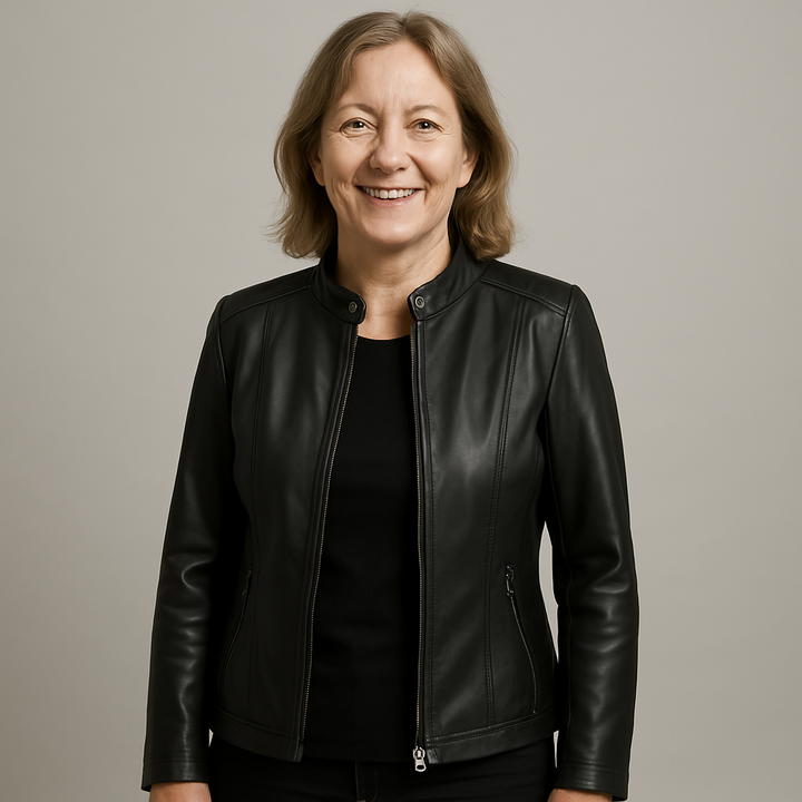 Ludmila | Elegant Leather Jacket