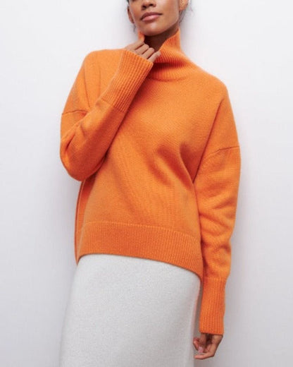 Evy – Roll Neck Jumper in Relaxed Fit