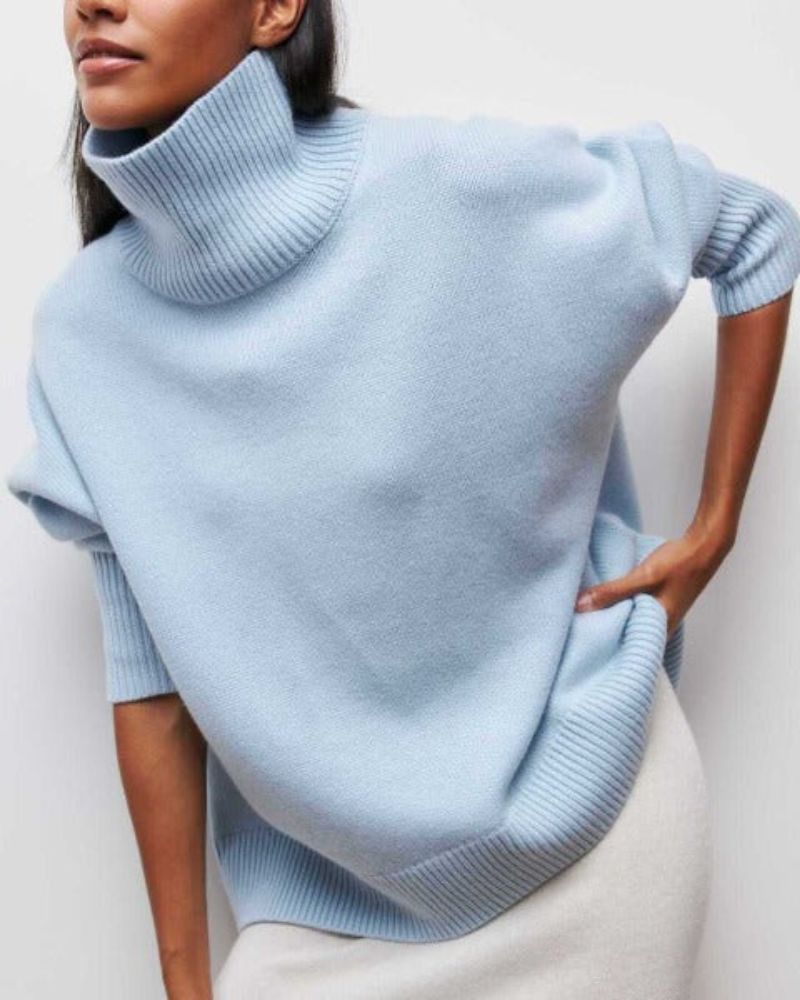 Evy – Roll Neck Jumper in Relaxed Fit