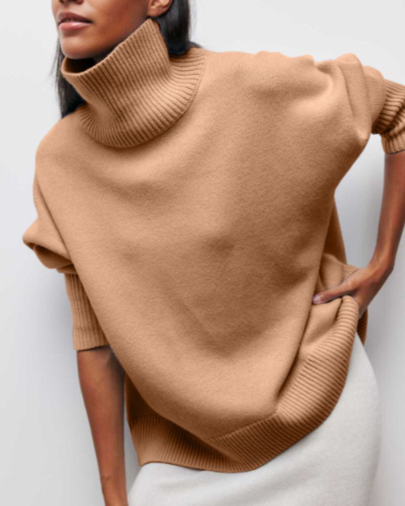 Evy – Roll Neck Jumper in Relaxed Fit