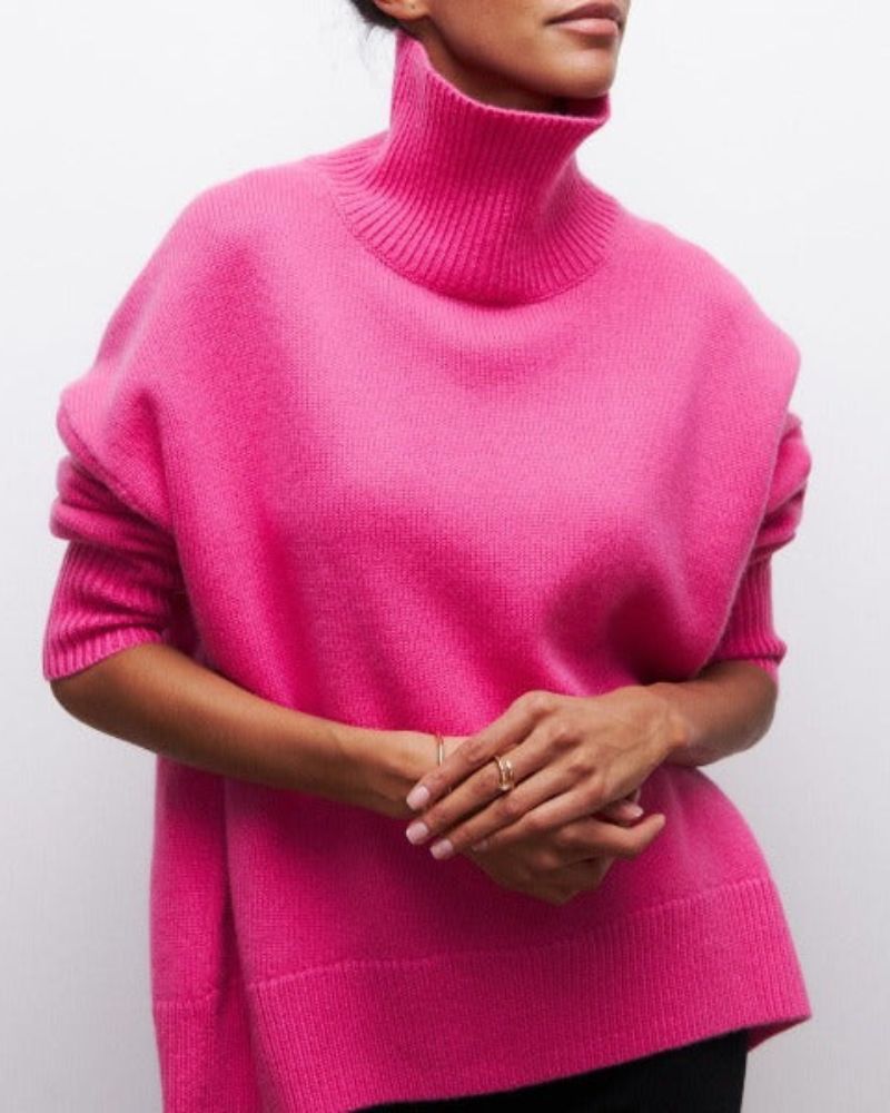 Evy – Roll Neck Jumper in Relaxed Fit