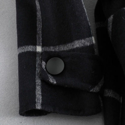 Bożena | Retro Tweed Check Jacket with Collar