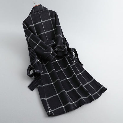 Bożena | Retro Tweed Check Jacket with Collar