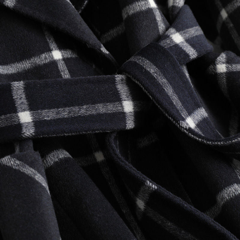 Bożena | Retro Tweed Check Jacket with Collar