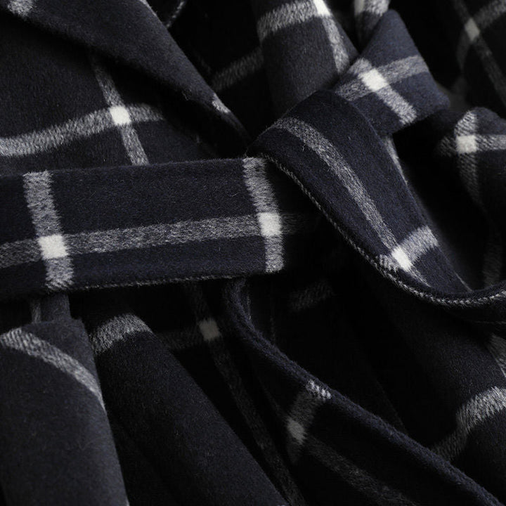 Bożena | Retro Tweed Check Jacket with Collar