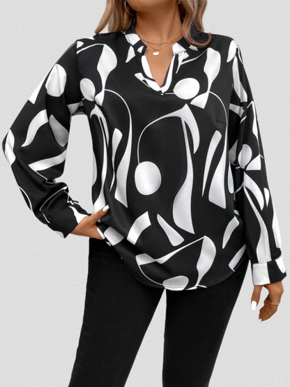 June | LYRA SATIN LOOK BLOUSE