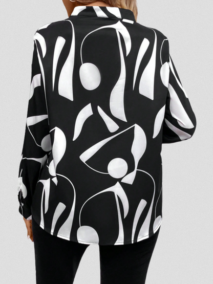 June | LYRA SATIN LOOK BLOUSE
