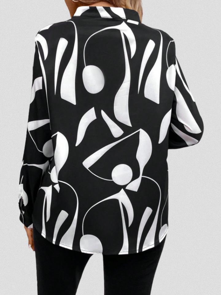 June | LYRA SATIN LOOK BLOUSE