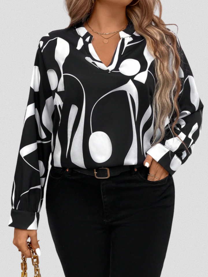 June | LYRA SATIN LOOK BLOUSE