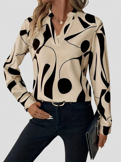 June | LYRA SATIN LOOK BLOUSE