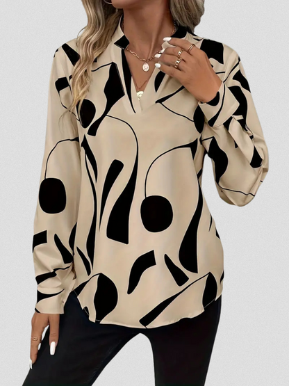 June | LYRA SATIN LOOK BLOUSE