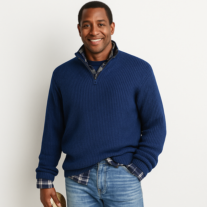 Louis | Modern Quarter-Zip Sweater