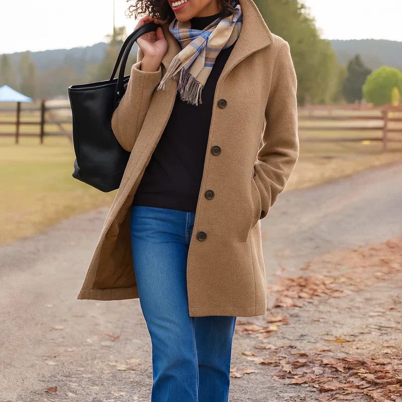 Esmee – Timeless Elegance Button Coat