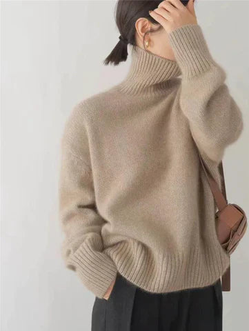 June | Amaya | Luxe Cashmere Turtleneck Sweater