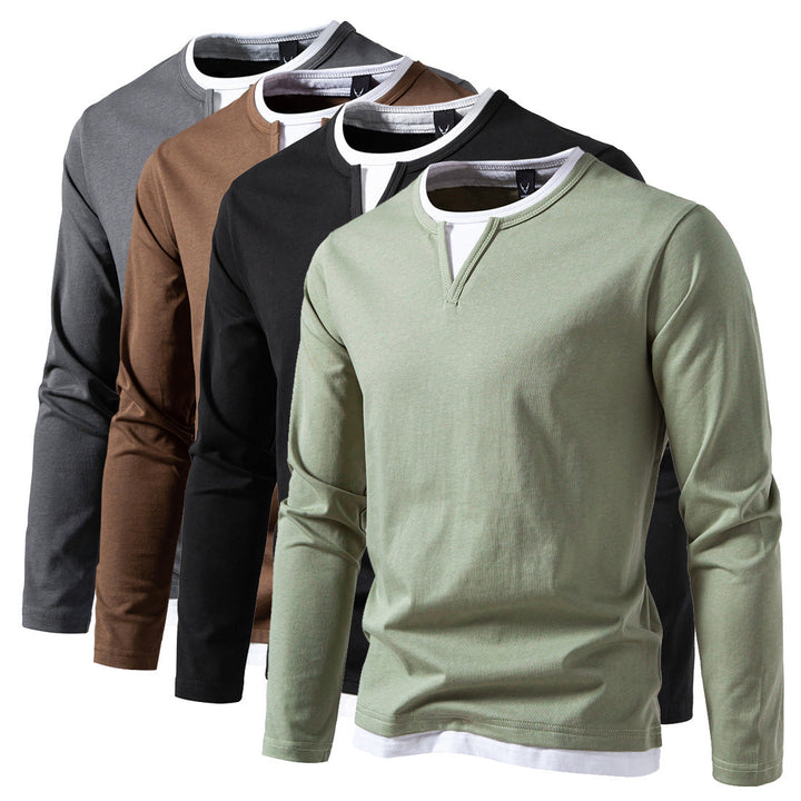 AVELYN LONDON™ | Modern 2-in-1 T-shirt – Versatile and Stylish