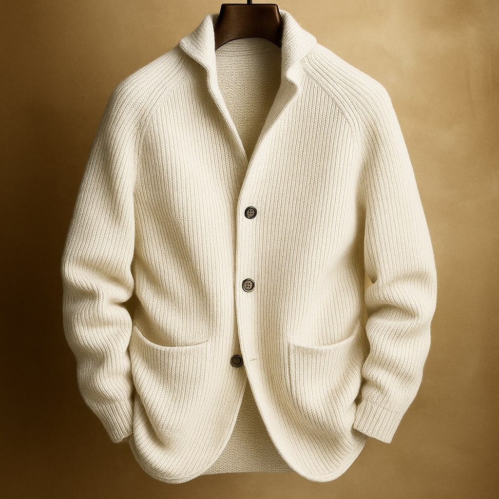 ALEXANDER™ | CORD CARDIGAN IN WOOL FOR MEN