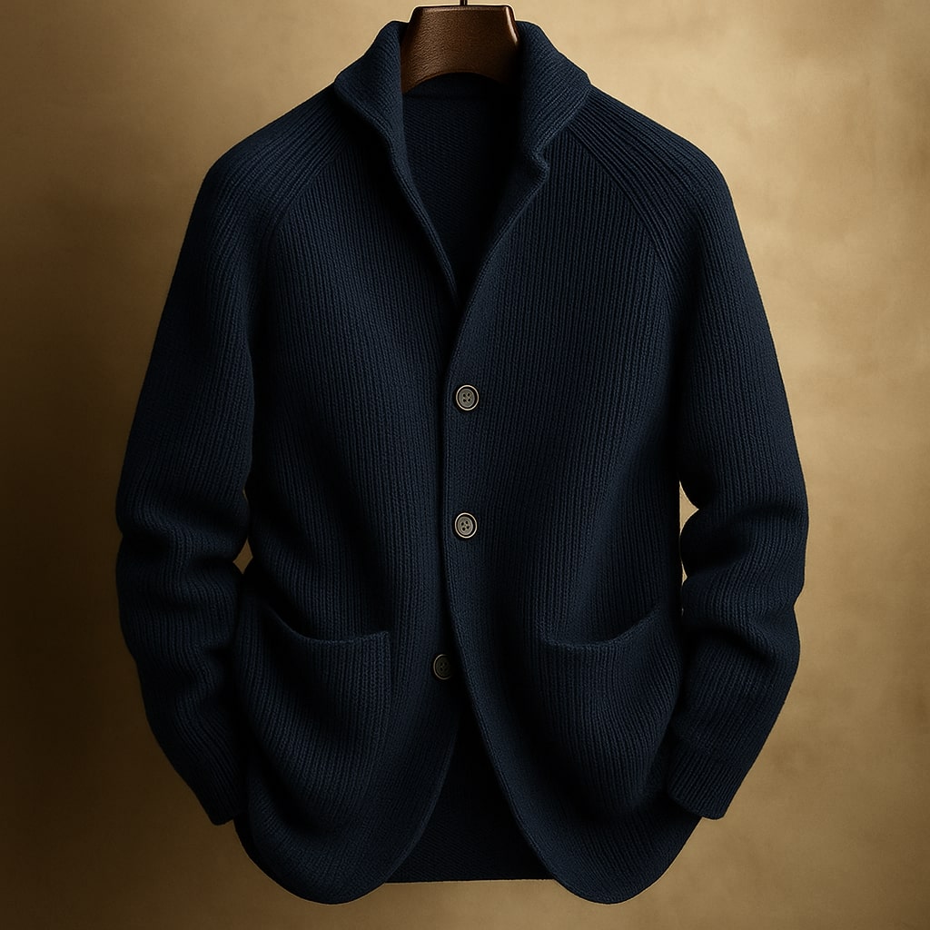 ALEXANDER™ | CORD CARDIGAN IN WOOL FOR MEN
