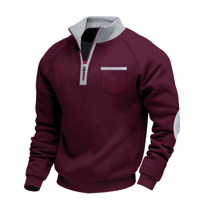 AVELYN LONDON™ | Fleece Pullover with Half Zip for Men