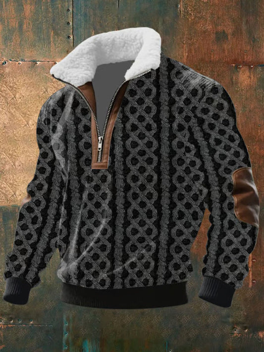 AVELYN LONDON™ | FLEECED HIGH COLLAR ZIP-UP PULLOVER