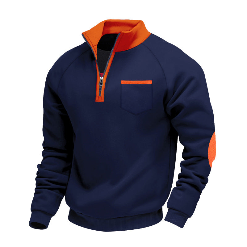 AVELYN LONDON™ | Fleece Pullover with Half Zip for Men