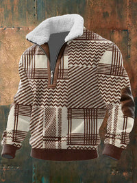 AVELYN LONDON™ | ZIP PULLOVER WITH FLEECED HIGH COLLAR