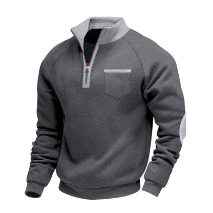 AVELYN LONDON™ | Fleece Pullover with Half Zip for Men