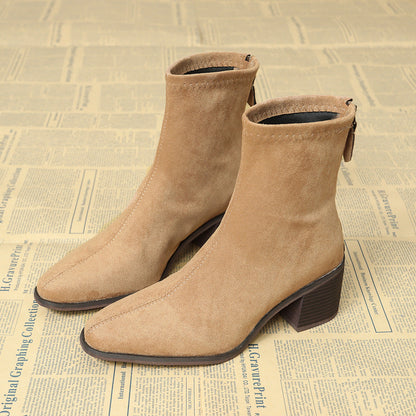 Iwona | Elegant Suede Ankle Boots