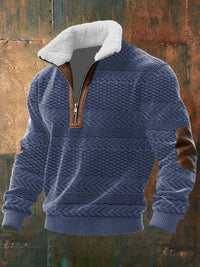 AVELYN LONDON™ | FLEECED HIGH COLLAR ZIP PULL