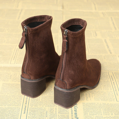 Iwona | Elegant Suede Ankle Boots