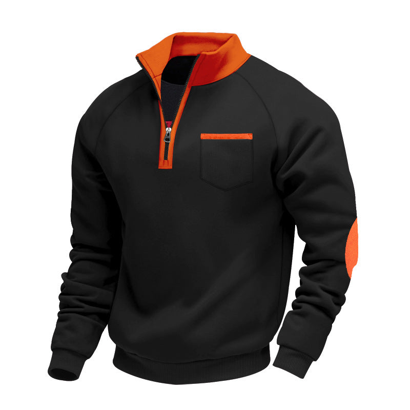 AVELYN LONDON™ | Fleece Pullover with Half Zip for Men